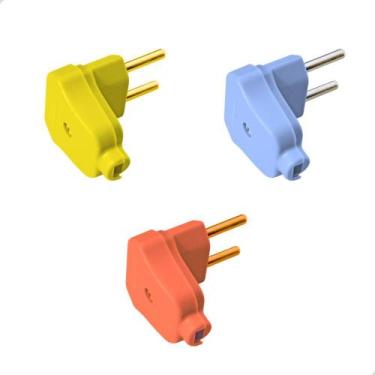 Imagem de Plug Triangular Colorido Macho 10A/250V 1501.107 - Radial