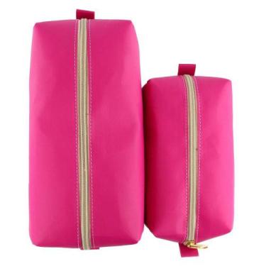 Imagem de Kit 2 Bolsas Nécessaires Unissex P e G Organizadora Porta Objetos Maqu