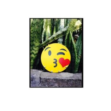 Imagem de Porta Chaves De Parede Em Relevo Porta Chaves Emoji Coração - Casa Nob