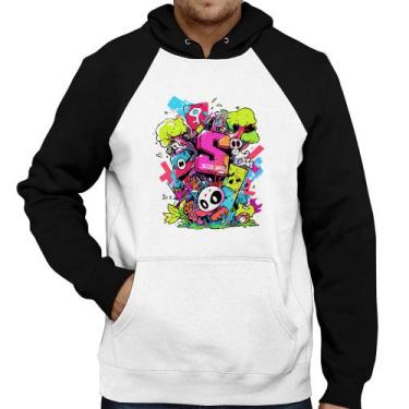 Imagem de Moletom Street Style - Foca na Moda, Branco, Preto, G