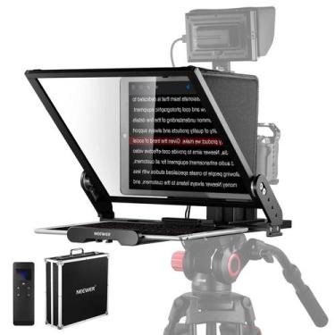 Imagem de Teleprompter Portátil Para Tablet Com Controle Remoto + Maleta Neewer 