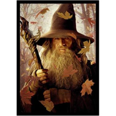 Imagem de Quadro Decorativo Cinema Gandalf O Hobbit Filmes Quartos Salas Com Mol