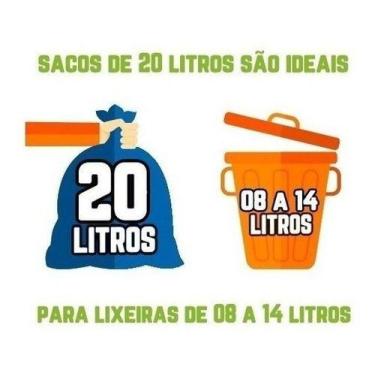 Imagem de Saco De Lixo 20 Litros 200 Un Preto Reforçado - HIGIPACK