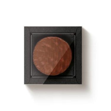 Imagem de Caixa 1 Pão de Mel Quadrada Preto com Luva - 10 unidades - 9x9x4cm - C