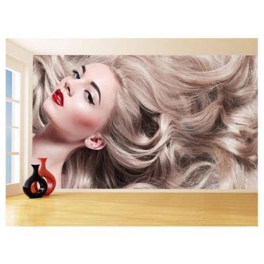 Imagem de Papel De Parede 3D Salão De Beleza Corte Cabelo 3,5M Slb29