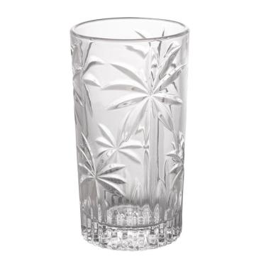 Imagem de Conjunto De Copos Altos Wolff Cristal Palm Tree 360Ml 6 Pçs