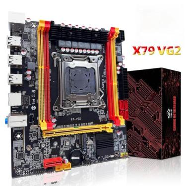 Imagem de Placa-Mãe X79 LGA 2011 - Suporte Intel Xeon V1/V2, DDR3, M.2 NVMe, SAT