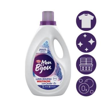 Imagem de Lava Roupa Branca Remove Mancha O2 Mon Bijou Bombril 3L
