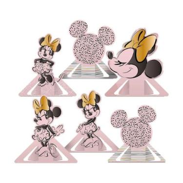 Imagem de Decoração de Mesa Festa Minnie Fãs - 06 unidades - Regina -