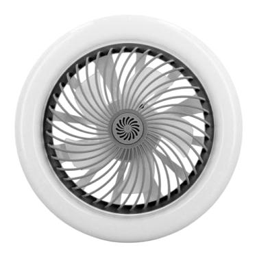 Imagem de Ventiladores de Teto Com Luz, Luz de Ventilador LED de Resfriamento Silencioso de Teto Com Alta Energia Eólica, Cabeça Rosqueada E27 Ajustável, Regulável Continuamente, Função de
