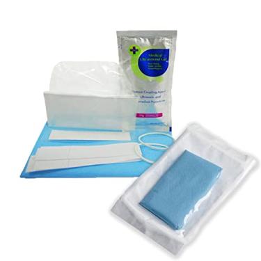 Imagem de MENURSY tampa da sonda de ultrassom, protetor estéril descartável transparente sem látex do transdutor, 5" x 48", embalagem individual, 50 unidades