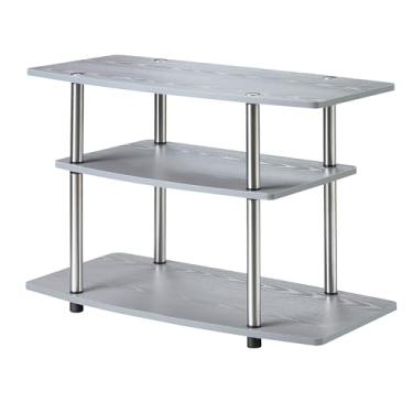 Imagem de Convenience Concepts Suporte para TV Designs2Go de 3 níveis, cinza