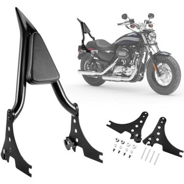 Imagem de Huabrve Barra Sissy de motocicleta de 55,88 cm para Harley Sportster, Encosto destacável de passageiros para Harley Davidson Sportster XL Iron 883 1200 2004-2024, Black Sissy Bar