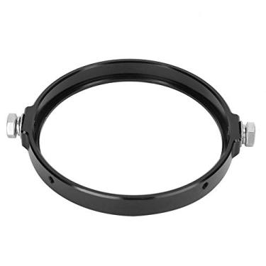 Imagem de Anel de montagem de farol, liga de alumínio 14,6 cm suporte de montagem de farol redondo para conversão universal de motocicleta (preto)