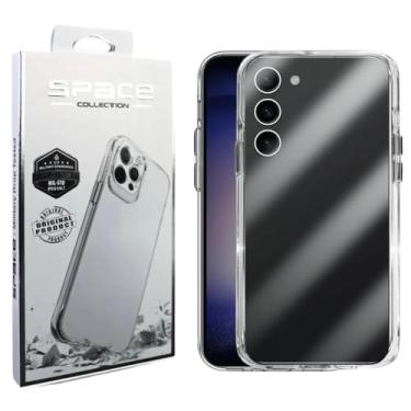 Imagem de Capa Capinha Clear Case Space Compatível Samsung Galaxy S23 Rígida Anti Amarelamento Resistente