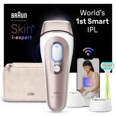Imagem de Braun IPL Pro 7 IPL depilação com lâmina Venus para homens e mulheres - branco/ouro-PL7243