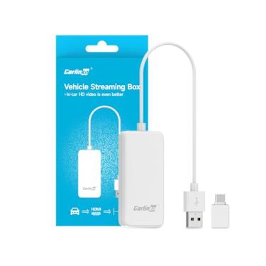 Imagem de Carlinkit Adaptador de TV HDMI CarPlay: Converta CarPlay com fio para HDMI | Game Box, Play Games, Car TV Mate | Conexão estável! - Adaptador de carro FireDrive HD2CP (branco)