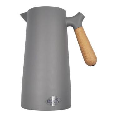 Imagem de Garrafa Térmica Jarra De Café 1 Litro Cabo Madeira Wood 1 Un - ECOS, C
