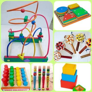 Imagem de Kit De Brinquedos e Instrumentos Infantis Primeira Infância - BRINQUE 