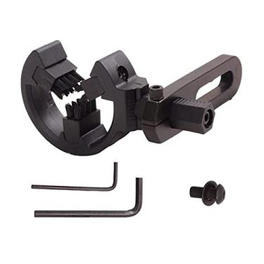 Imagem de SOPOGER Resto de flecha para tiro com arco, escova de bigode para biscoitos, descanso de flecha para arco composto/arco recurvo, caça ao alvo, mão esquerda e direita (preto)