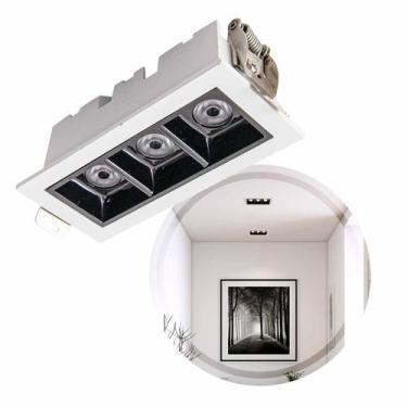 Imagem de Spot LED de Embutir Calli 6W 3000k Branco e Preto Bella Iluminação ST3