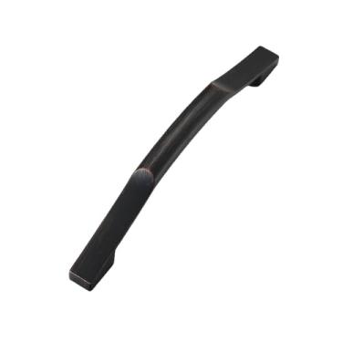 Imagem de Puxadores de armário de bronze preto zinco estilo americano puxadores de porta de armário de cozinha puxadores de móveis maçanetas de gaveta ferragens, 6025, 128 mm