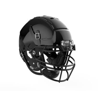 Imagem de Schutt Capacete de futebol universitário F7 VTD universitário, inclui máscara facial de aço carbono, preto, grande