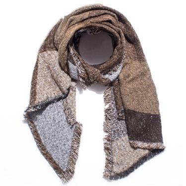 Imagem de Cachecol feminino de inverno | Cachecol feminino macio quente à prova de vento xadrez cachecol de inverno para mulheres, leve e amigo da pele, cachecol grande para atividades diárias de inverno ao ar