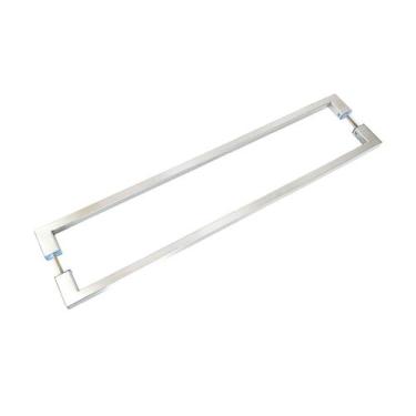 Imagem de Puxador De Porta Duplo Em Aço Inox 60cm Modelo Soft - DECORPLACE, Esco