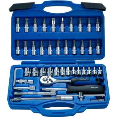 Imagem de Kit Jogo Ferramenta Soquete Aço Maleta Completa Profissional - Laurus