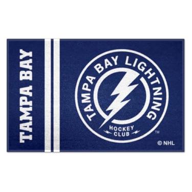 Imagem de FANMATS Tapete para iniciantes Tampa Bay Lightning 19277 - 48,2 x 76,2 cm | Tapete para decoração de casa para fãs de esportes e design uniforme de tapete para viagem