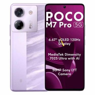 Imagem de Smartphone POCO M7 Pro 5G Global 256GB 12GB RAM Dual SIM Tela 6.67" - 