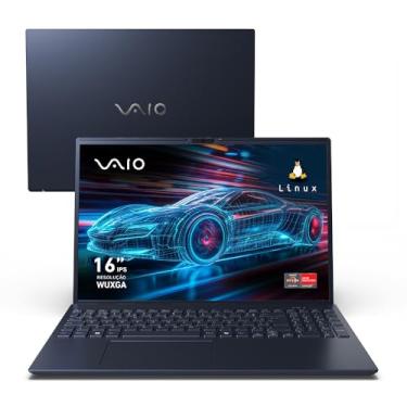 Imagem de Notebook VAIO FE16 AMD Ryzen 5-5625U Linux 24GB 512GB SSD Wi-Fi 6 Tela 16" IPS WUXGA Antirreflexo - Cinza Grafite - VJFE69F11X-B1111H - Memória Expansível até 64GB