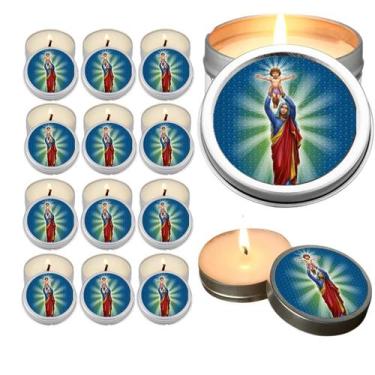 Imagem de 10 Velas Aromaticas Lembrancinhas Nossa Senhora da Comunicação na Lati