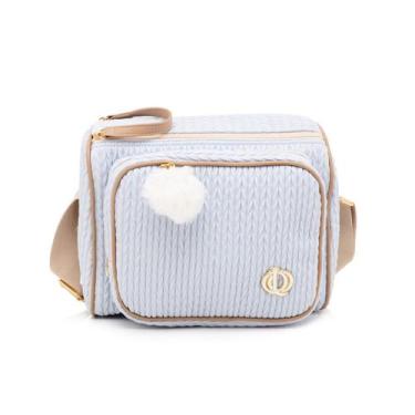 Imagem de Frasqueira Maternidade Lequiqui Chevron - Azul