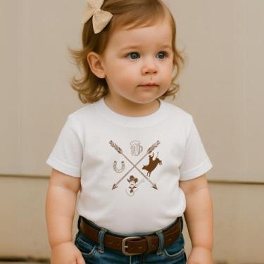 Imagem de Blusa Camiseta Manga Curta Country Infantil Estampa Flechas Country Co