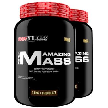 Imagem de Kit 2x Hipercalórico Amazing Mass 1,5kg - Bodybuilders (Médio, Chocolate)