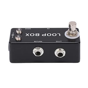 Imagem de WALFRONT Efeito de Loop de Guitarra Mini Pedal Pedal True Bypass LED Exibir Bloco único e Seleção de Canais de Efeito Combinado Adequado para Baixo Guitarra