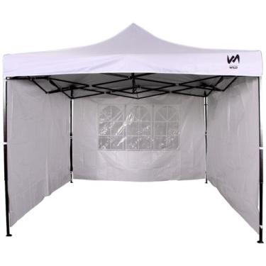 Imagem de Gazebo Tendas Wild 3x3 Articulado Em Aço 3 Paredes De Lona
