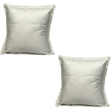 Imagem de Kit 2 Almofadas Decorativa Cheia Fofinha Para Sofá Cadeira Poltrona 42 Cm Suede