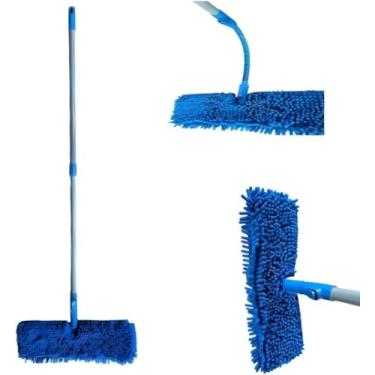 Imagem de Esfregão Flat Cabo Extensível para Limpeza em Geral, Haste Flexível, Cabo Ajustável 85-175cm, Limpeza Eficiente e Sem Esforço