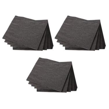 Imagem de Guardanapo de papel preto com 200 folhas 19x21cm p/ festa - Genérica