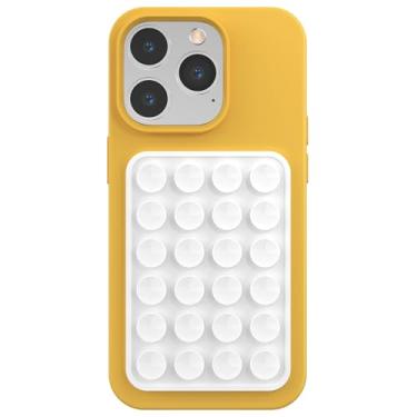 Imagem de Silicone Phone Sticky Grip, Suction Phone Case Mount for iPhone and Android, Hands-Free Sticky Cell Phone Grip, Mobile Fidget Mirror Holder for Selfies and Videos