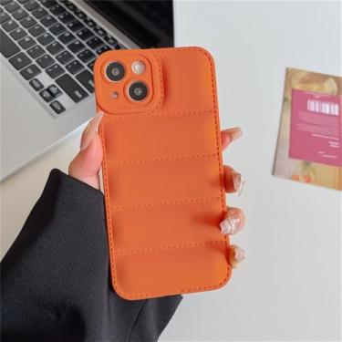 Imagem de Candy Shell para iPhone 16 11 12 13 14 15 Pro Max iPhone 16 Plus 16 pro 15 plus 14pro 13pro X Xs Xr Silicone Soft Protective Case, laranja, para iPhone 12
