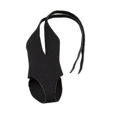 Imagem de simhoa Roupas de bonecos de ação 1:12, acessórios para fantasias de bonecas, trajes de banho em tecido, roupas em miniatura para figuras femininas de 6", Preto