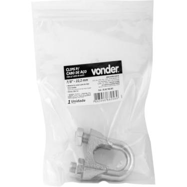 Imagem de Clips p/Cabo de Aço 7/8''22,20 mm Cartela c/ 1 peça Vonder