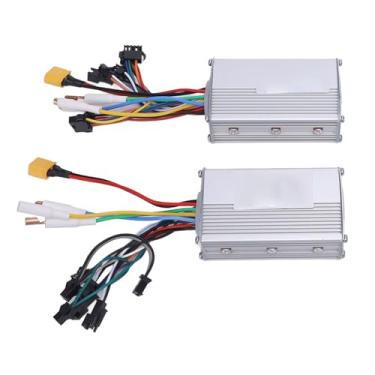 Imagem de Kit de controlador de motor sem escova, 52V 25A 1200W Liga de Alumínio Controlador de velocidade de motor de acionamento duplo para scooter elétrico e bicicleta elétrica
