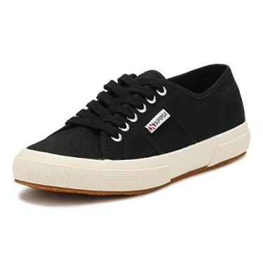 Imagem de Superga Tênis clássico unissex adulto 2750 JCOT, Preto, 37/38 BR
