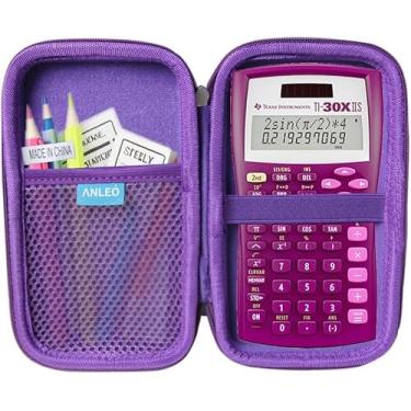 Imagem de Anleo Estojo rígido de viagem para calculadora científica Texas Instruments TI-30XIIS (Raspberry)