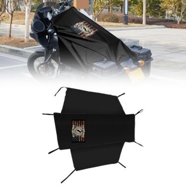 Imagem de Dream Apparel Capa de assento de motocicleta proteção solar impermeável ao ar livre chuva proteção contra poeira ajuste universal resistente à prova de vento capa de veículo motocicleta com bolsa de